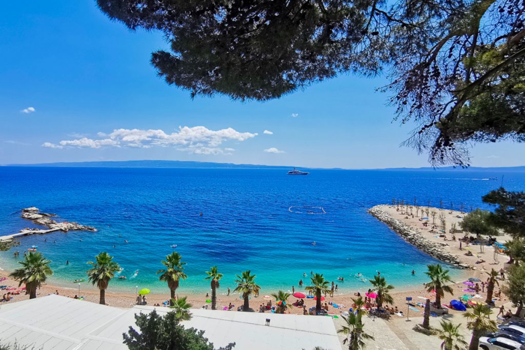 La plage de Kastelet à Split