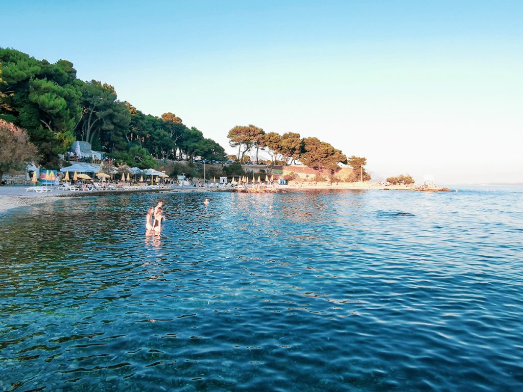 La plage d'Ovcice à Split
