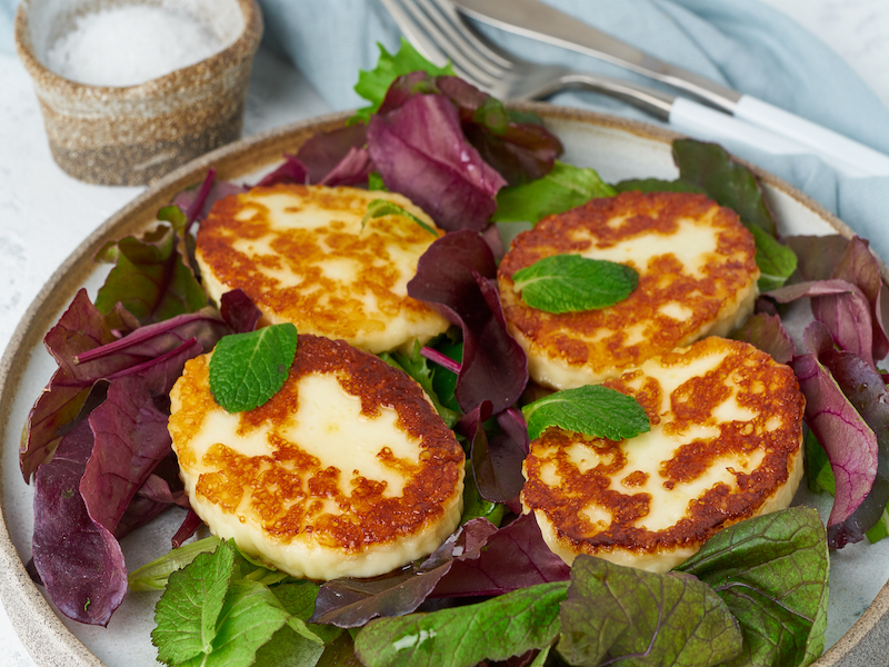 Salade d'halloumi