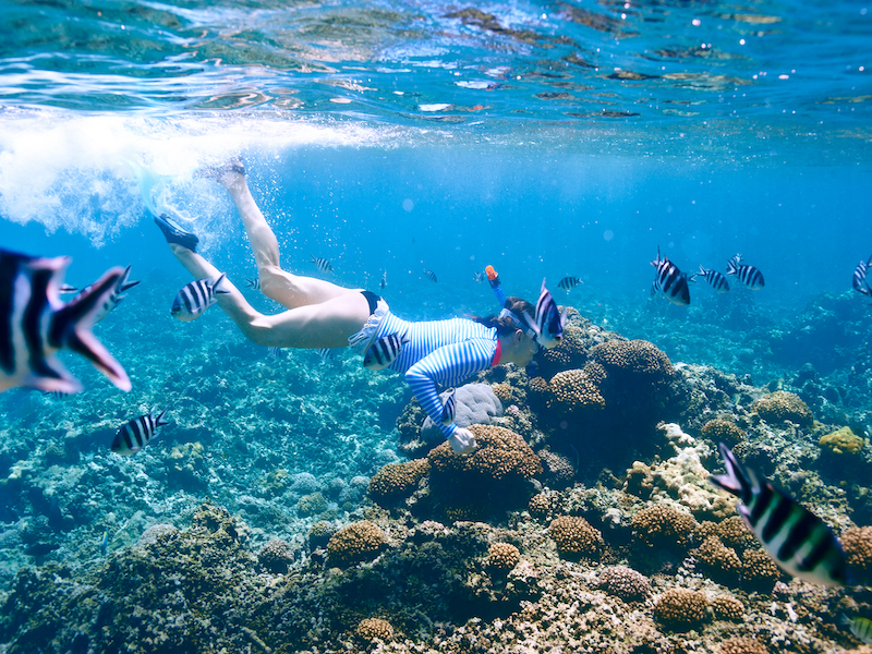 Plongée en apnée à Bali