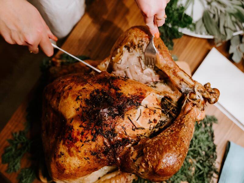 La culture alimentaire américaine inclut le dîner de Thanksgiving