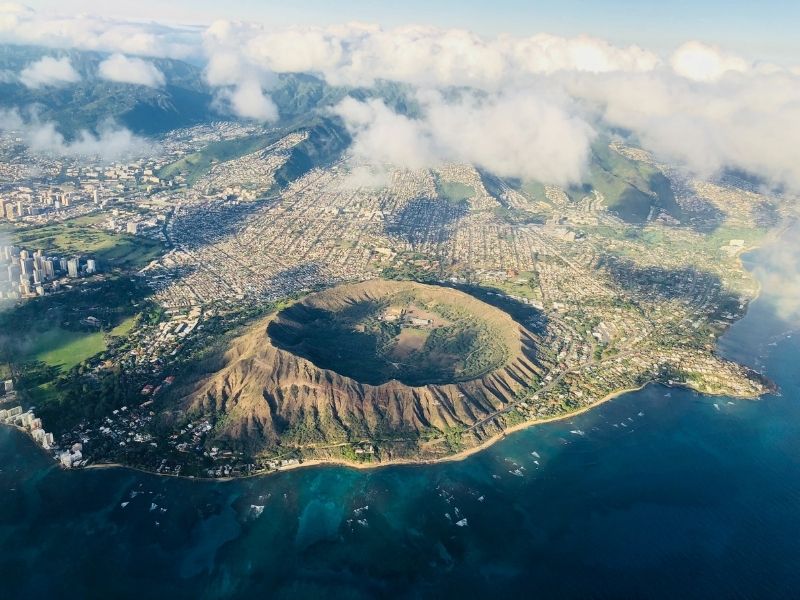 Escalade des cratères volcaniques à Honolulu 