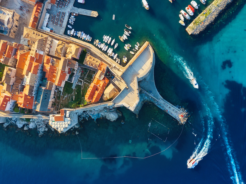 Dubrovnik vue du ciel