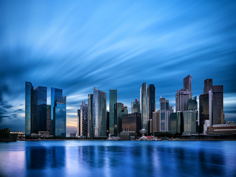 Ligne d'horizon de Singapour