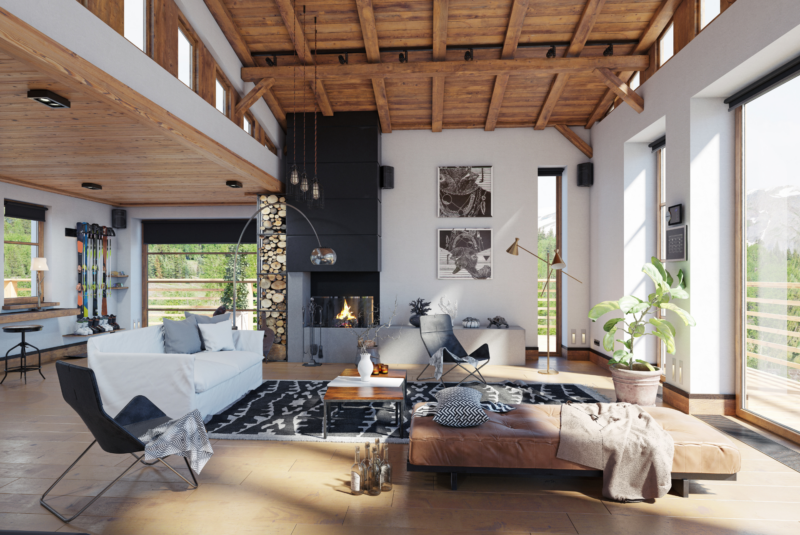 chalet à la montagne